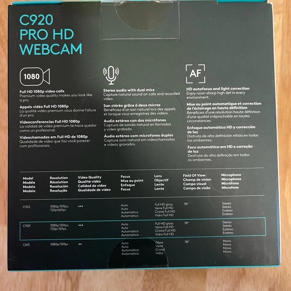 Logitech - C920 Pro HD 1080p Webcam